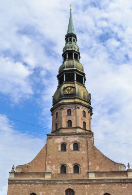 Riga, Letonya. Aziz Peter Bazilikası