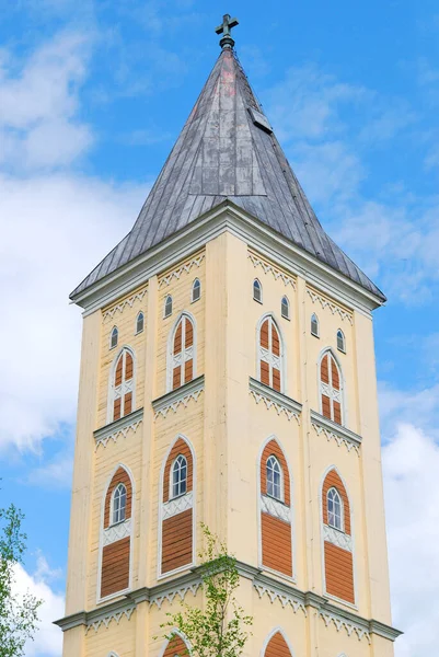 Lappeenranta Finlandia Campanario Iglesia Virgen María —  Fotos de Stock