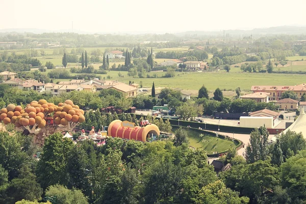 The attractions  in amusement park — Stock Photo, Image