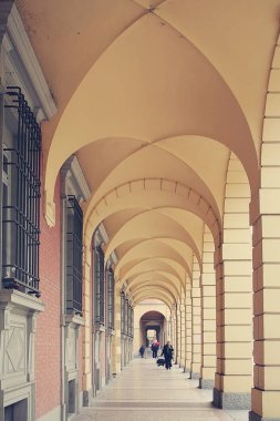İtalya Bologna antik portikolardan