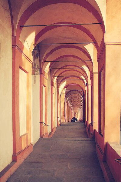 The Sanctuary of the Madonna of San Luca is a basilica church in Bologna. Northern Italy.