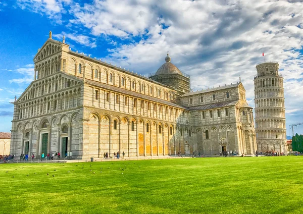 Detail of Miracles Square in Pisa on a sunny day, Tuscany - Ital — Stock Photo, Image