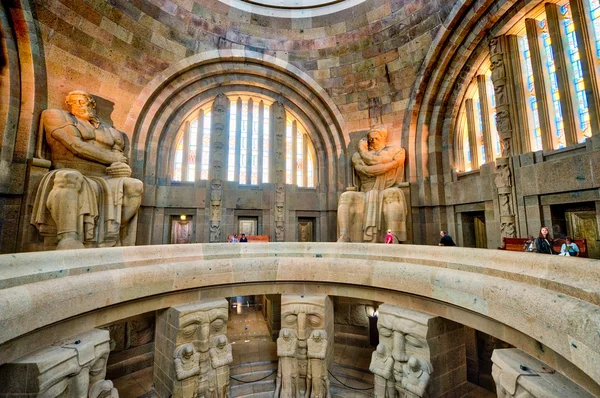 LEIPZIG, ALEMANHA - JULHO 17, 2016: Interior do Monumento a th — Fotografia de Stock