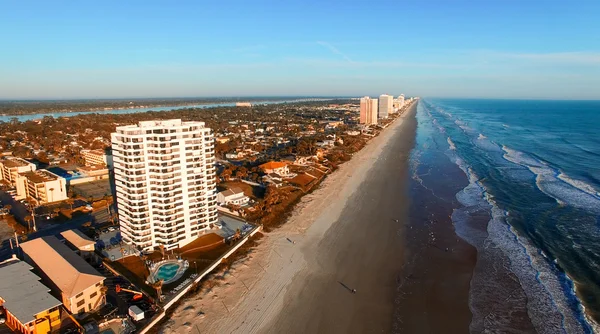 Aerial view of Daytona Beach coastline, Florida — Stock Photo, Image