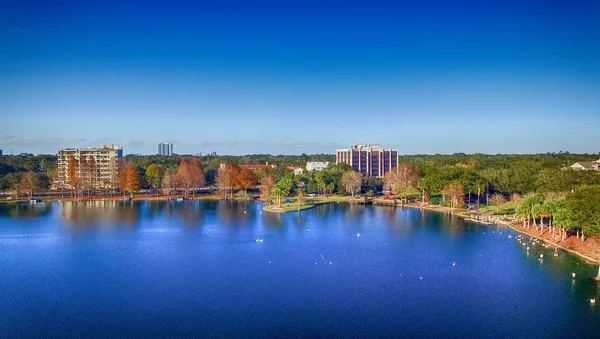 ORLANDO, FL - FEBRERO, 2016: Vista aérea del horizonte de la ciudad —  Fotos de Stock