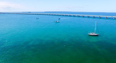 Bahia Honda State Park, anteni panoramik görüntülemek - Florida - ABD