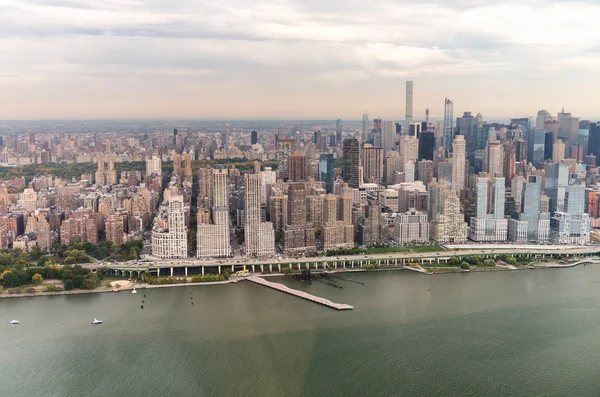 New York from the sky. Manhattan West Side