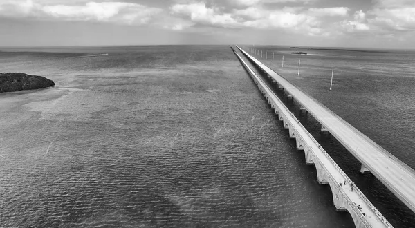 米国、フロリダのキーの海岸線空撮 — ストック写真
