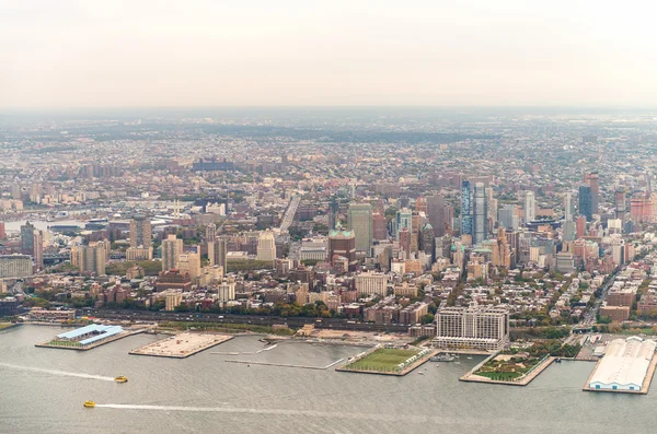 New York from the sky. Manhattan West Side