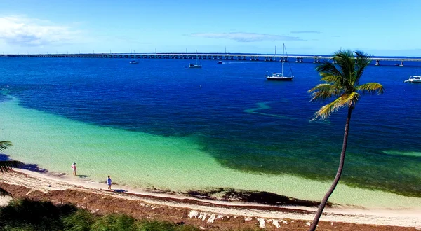 Parku Bahia Honda, anténa panoramatické zobrazit - Florida - Usa — Stock fotografie