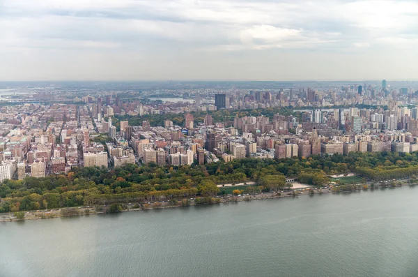 New York from the sky. Manhattan West Side