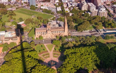 St Mary Catchedral - Sidney havadan görünümü