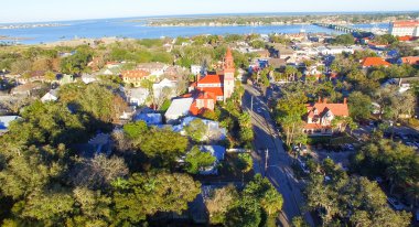 St Augustine Skyline, Florida havadan görünümü