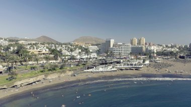 Playa de Las Amerika, Tenerife havadan panoramik görünümü