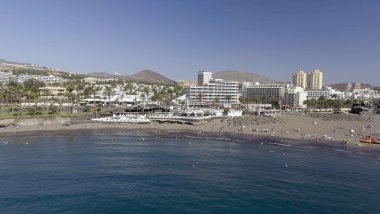 Aerial panoramic view of Playa de las America, Tenerife clipart