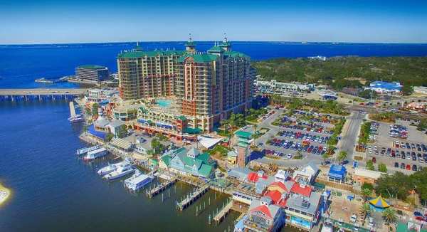 Destin, Floride. Vue aérienne de la belle skyline de la ville — Photo