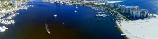 Vista aérea de Destin al anochecer, Florida — Foto de Stock