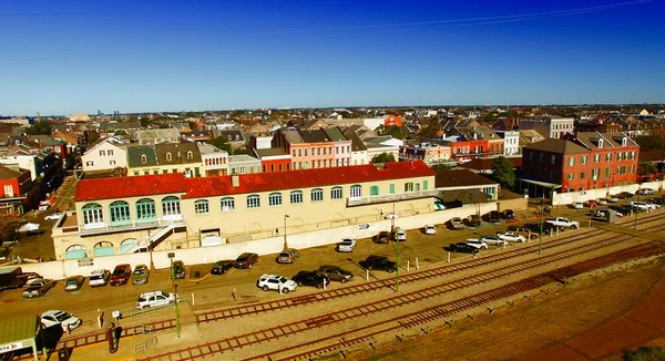 Cidade de Nova Orleães ao longo do Mississippi — Fotografia de Stock