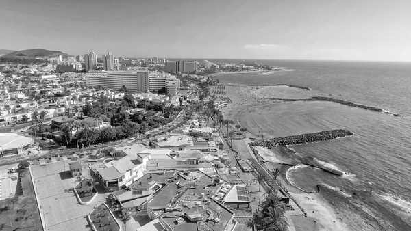 Flygfoto över Teneriffa, Las Americas Beach — Stockfoto