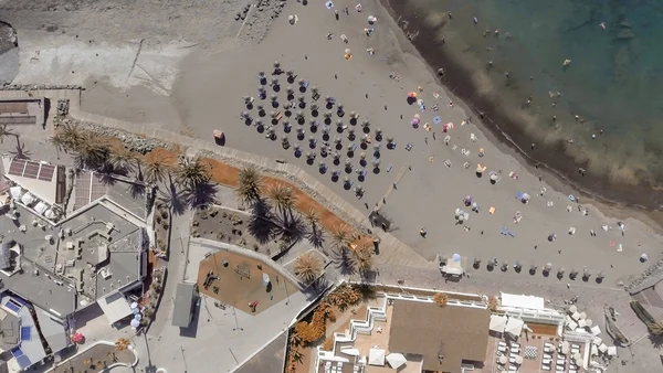 Vista aerea della spiaggia di Las Americas a Tenerife, Spagna — Foto Stock