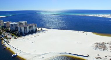 Destin hava manzarası, Florida - ABD