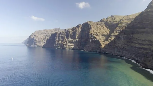 Mountains over the ocean, nature wonder aerial view