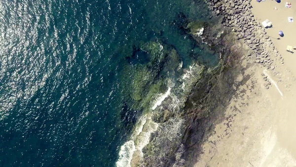 Felülnézete Las Americas strandtól, Tenerife, Spanyolország — Stock Fotó