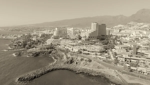 TENERIFE, ESPANHA - SETEMBRO 7, 2016: Vista aérea de Playa de Las — Fotografia de Stock