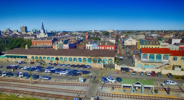 Neue Orangen, Louisiana. atemberaubende Skyline aus der Luft — Stockfoto