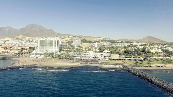 Teneriffa, Spanien - 7. September 2016: Luftaufnahme der Playa de las — Stockfoto