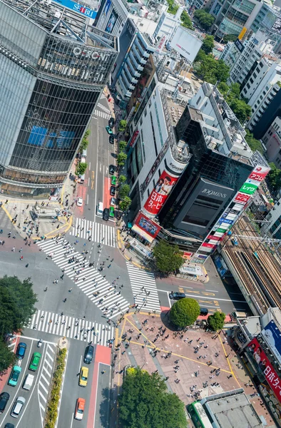 TOKIO, JAPÓN - 23 DE MAYO DE 2016: Los peatones cruzan en Shibuya Crossi — Foto de Stock