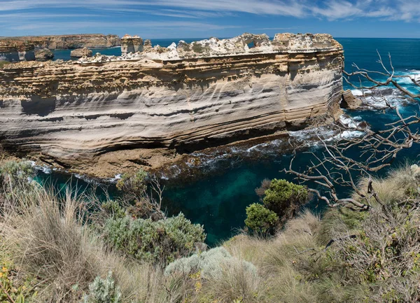 The Razorback, a rock formation at the Loch Ard Gorge viewpoint — Stock Photo, Image