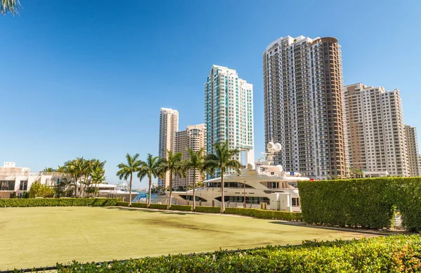 Centrum Miami mrakodrapy Bayfront Park — Stock fotografie