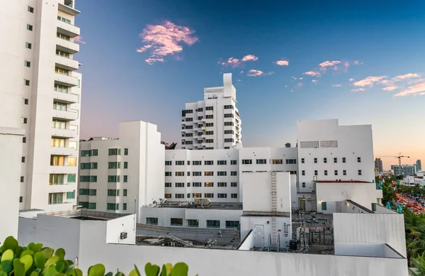 Panoramatický letecký pohled na panorama South Beach, Miami — Stock fotografie