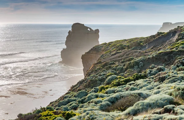 De tolv apostlarna klipporna på havet, Great Ocean Road på Solar — Stockfoto