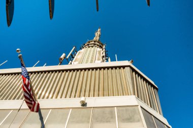 New York City - Eylül 2015: Empire State binasının tepesine