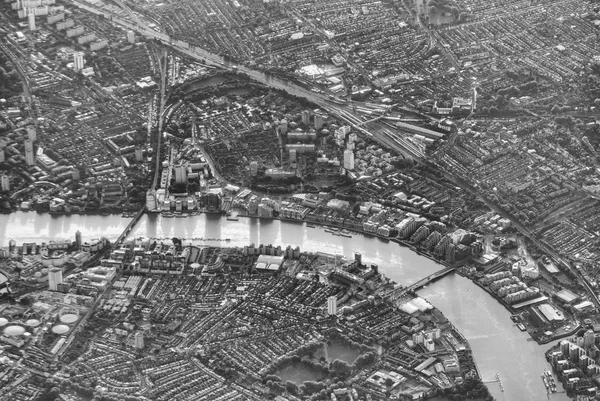 London Skyline aus dem Flugzeug — Stockfoto