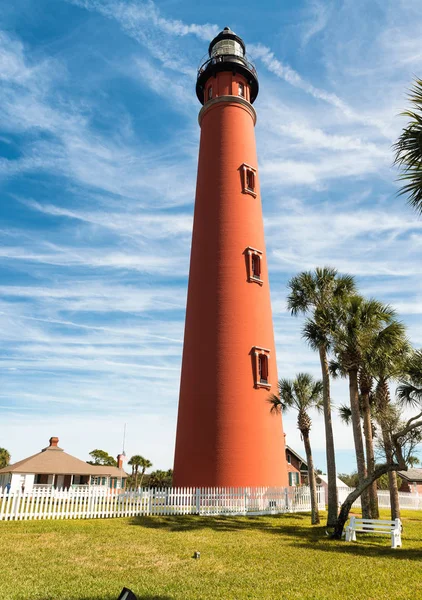 Ponce de Leon latarni, Daytona Beach na Florydzie — Zdjęcie stockowe
