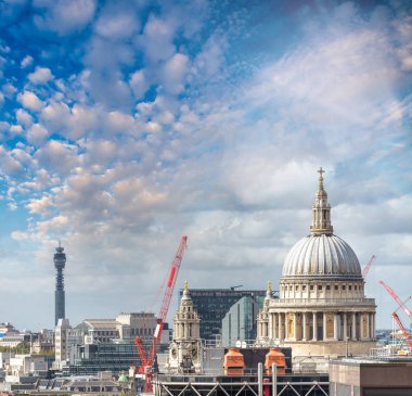 St Paul Katedrali, günbatımı, Londra