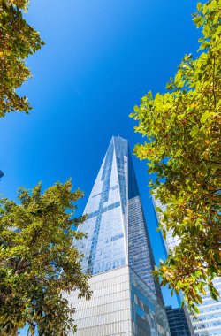 New York şehrinin - Manhattan modern manzarası