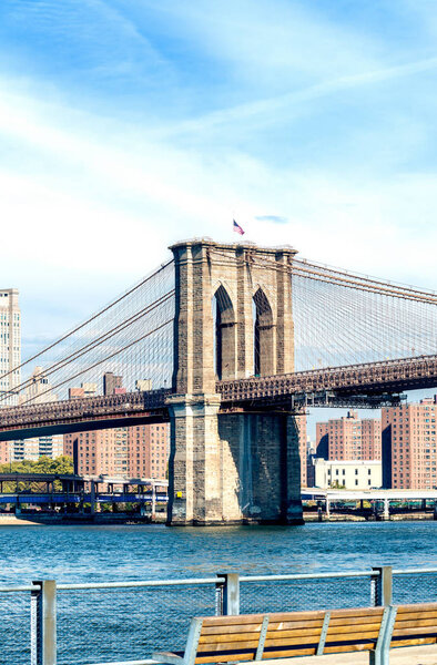 Brooklyn Bridge from Brooklyn promenade.