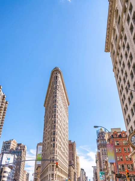 纽约城-2013 年 6 月︰ 熨斗大厦立面在曼哈顿 — 图库照片