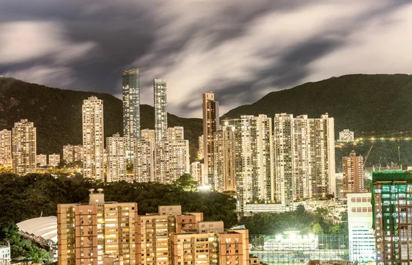 Hong Kong modern skyline at dusk — Stock Photo, Image