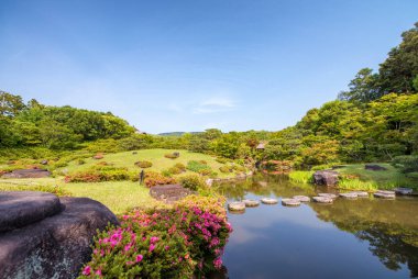 Nara, Japan - UNESCO World Heritage Site. Isuien Garden from Mei clipart