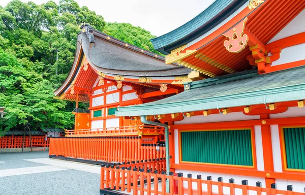 Quioto, Japão. Prédios no Santuário Fushimi Inari — Fotografia de Stock