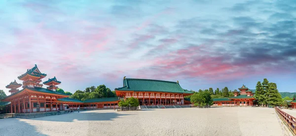 Heian tapınak panoramik görünümü, Kyoto - Japonya — Stok fotoğraf