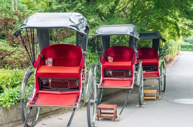 Japon Rickshaws Kyoto Parkı