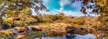 Nara, Japonya - UNESCO Dünya Miras Listesi. Mei Isuien bahçeden