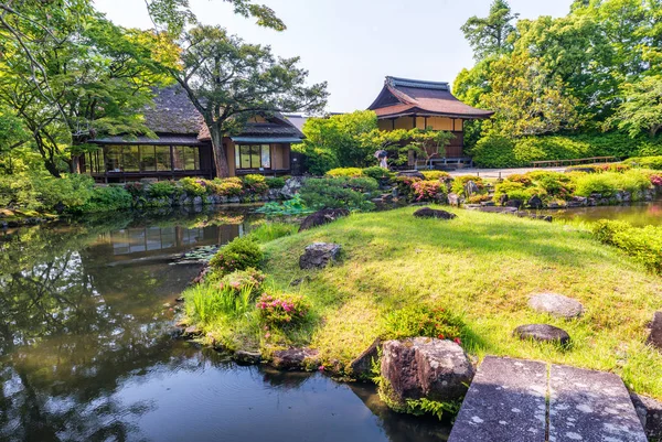 依水園 - 奈良県。日本庭園 — ストック写真