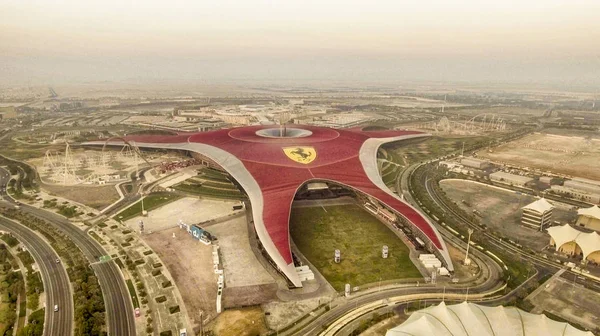 Vista aérea do Ferrari World Park — Fotografia de Stock